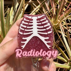 Radiology badge reel | Xray badge reel | Lungs badge reel | Ribcage badge reel | Nurse badge reel | Medical badge reel