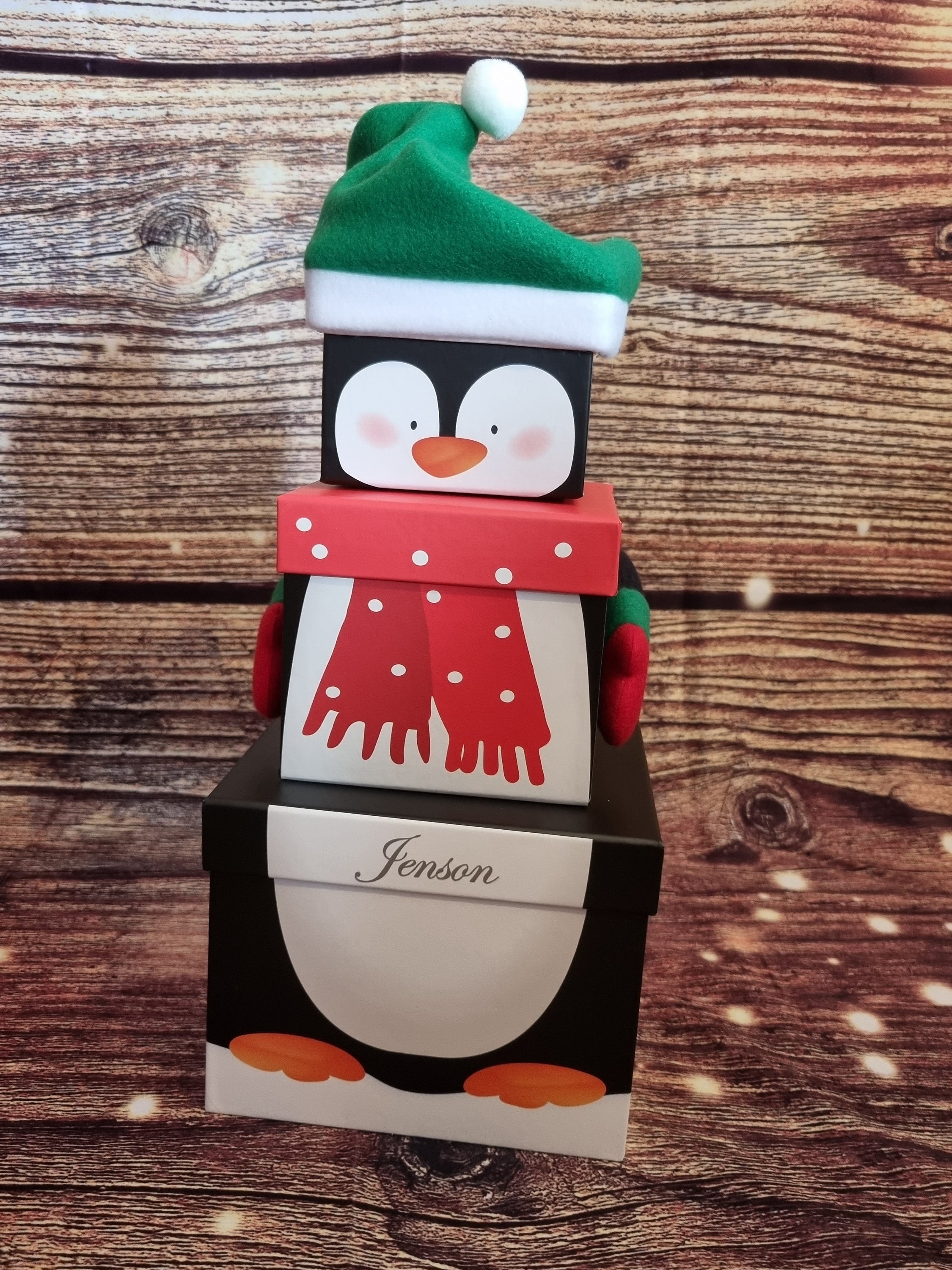 Christmas XL Santa Gift Box Christmas Eve Stackable Box - Etsy UK