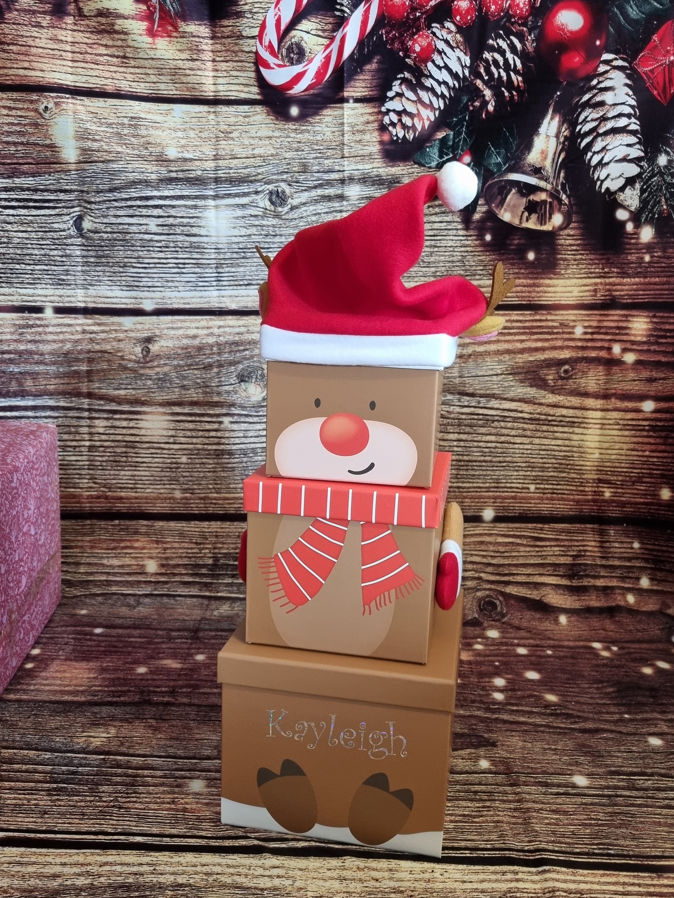 Christmas Personalised Gift Box Christmas Eve Stackable Box | Etsy UK