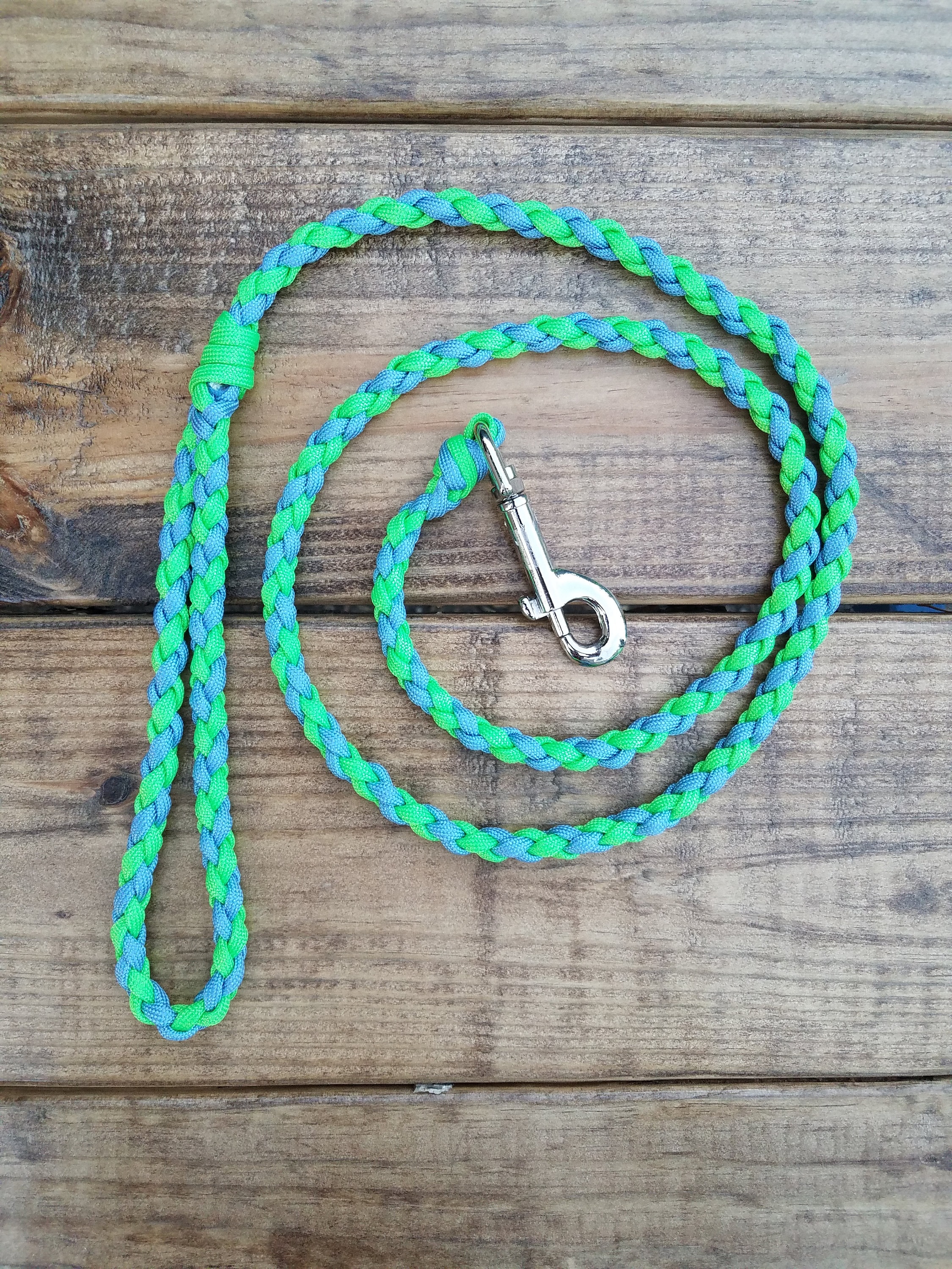 内祝い 358mallAlvalley Braided Dog Leash with Loop - Handmade