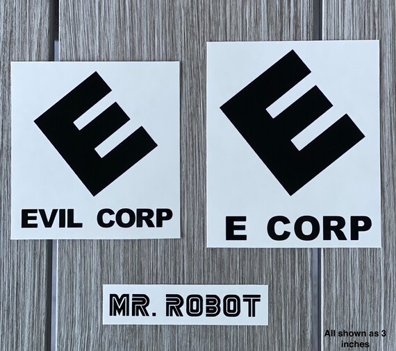 Mr Robot E Corp Evil Corp Decal Sticker Mr Robot E Corp Evil Corp Decal Sticker