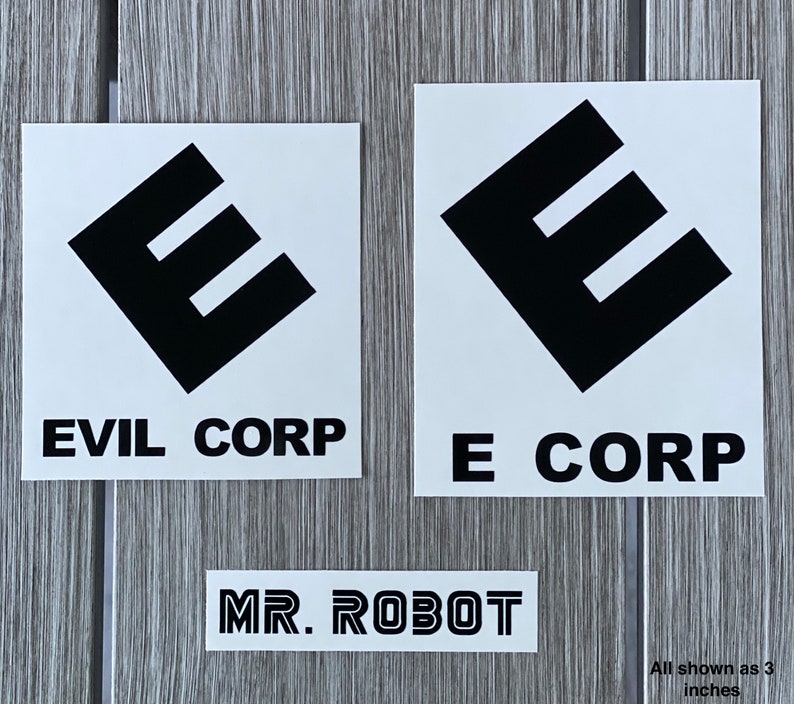 Mr. Robot / E Corp / Evil Corp Decal Sticker Etsy