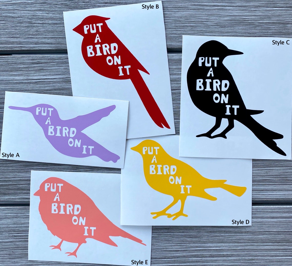 Portlandia "put a Bird on It" Decal Sticker - Etsy
