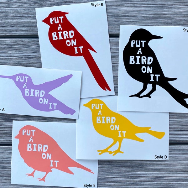 Portlandia "Put a bird on it" Decal Sticker