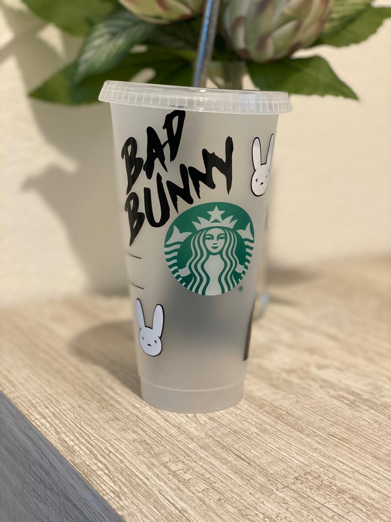 Bad Bunny Cup Etsy Celebrity