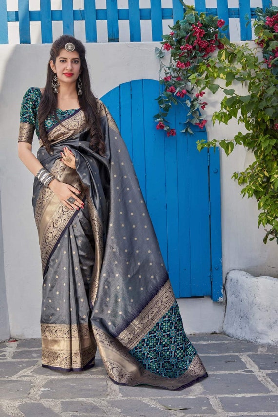 Sabyasachi Wedding Party Wear Banarasi Silk Saree for Women - Etsy