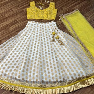 white party wear designer lehenga choli for women or girls ready to wear lehengas