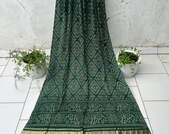 Green Patola Silk Navatari Dupatta
