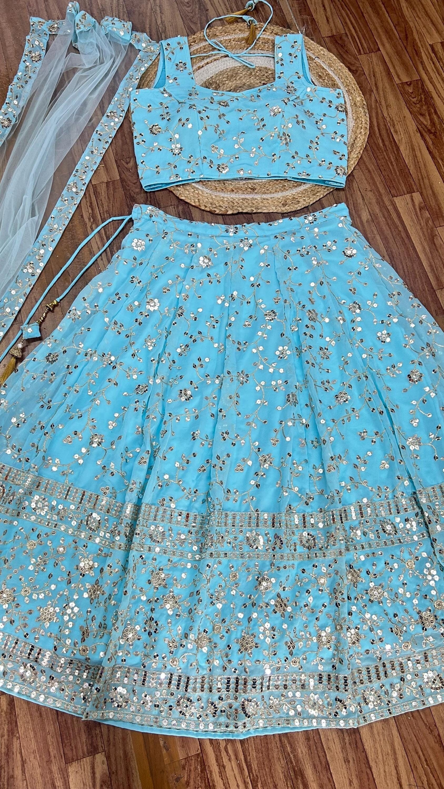 13 Year Girl Lengha Etsy UK