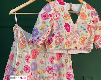 Floral Lehenga Choli Set for Wedding