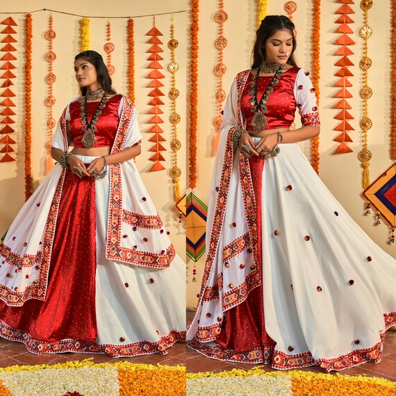 Navratri Lehenga Choli for Women or Girls Ready to Wear Gujarati