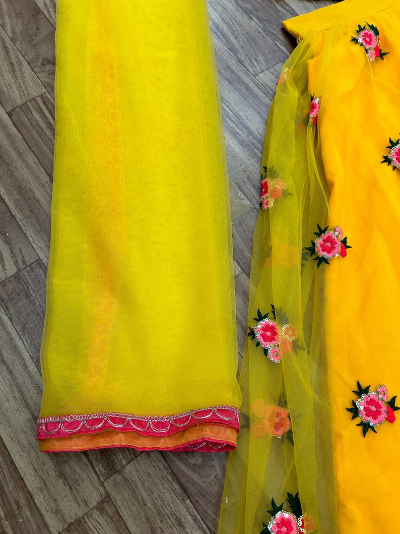 Haldi Lehenga Choli Set for Women, Yellow Lehenga Choli for Guest, South Asian Lehengas, Designer Lengha, Bridesmaids Outfits