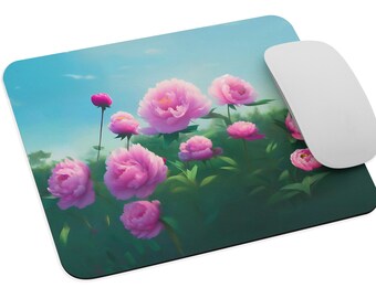 Beautiful Pink Peony Mouse Pad