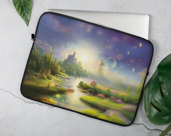 Castle of Light Laptop Sleeve - 13 or 15 inch Notebook, MacBook or Tablet