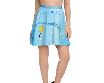 Light Blue Princess Flare Skater Skirt