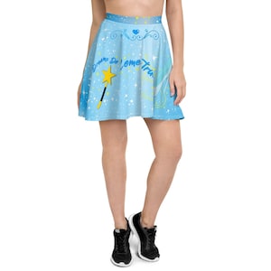 Light Blue Princess Flare Skater Skirt