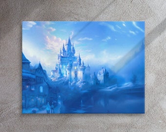 Winter Castle Canvas Print, Wall Art, Ready to Hang
