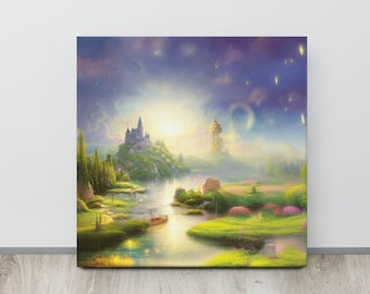 Castle of Light Canvas Print, Wall Art, Ready to Hang