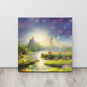 Castle of Light Canvas Print, Wall Art, Ready to Hang