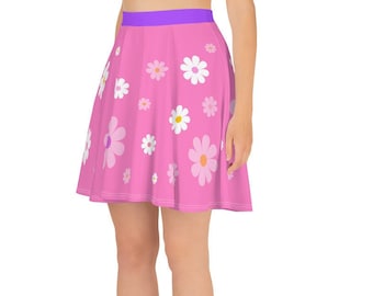 Daisy Pink Flare Skater Skirt