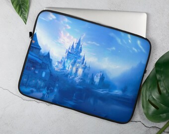 Winter Castle Laptop Sleeve - 13 or 15 inch Notebook, MacBook or Tablet
