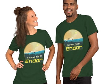 Forest Moon of Endor Multi Color Unisex T-Shirt