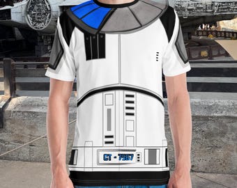 Galaxy Clone Warrior Star Trooper Unisex Men’s Crewneck Shirt Cosplay Costume Armor Space Wars