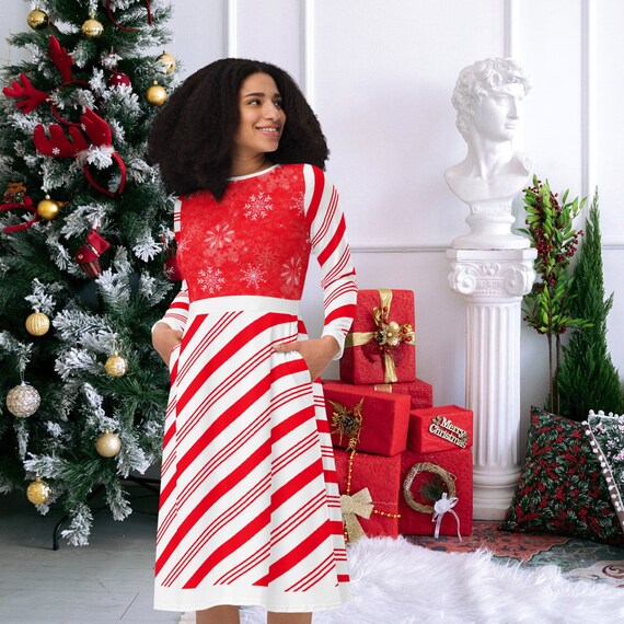 white christmas dresses Clara's Christmas Ruffle Twirl Dress 5/6 main image 0