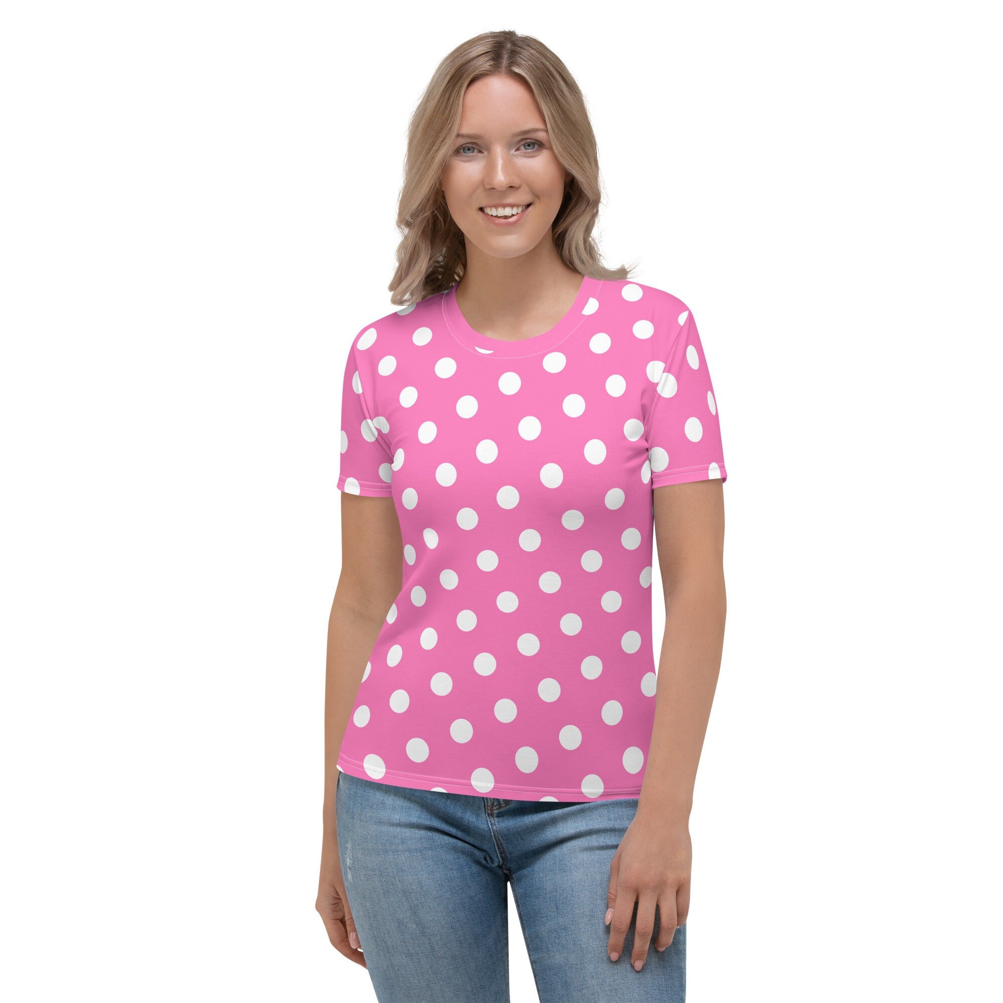 Polka Dot Self-Tie T-Shirt - Women - Ready-to-Wear