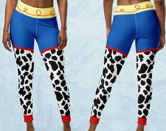 Sassy Cowgirl Sheriff Doll Toy Cosplay Running Halloween Costume Story Character Women’s Yoga Legging