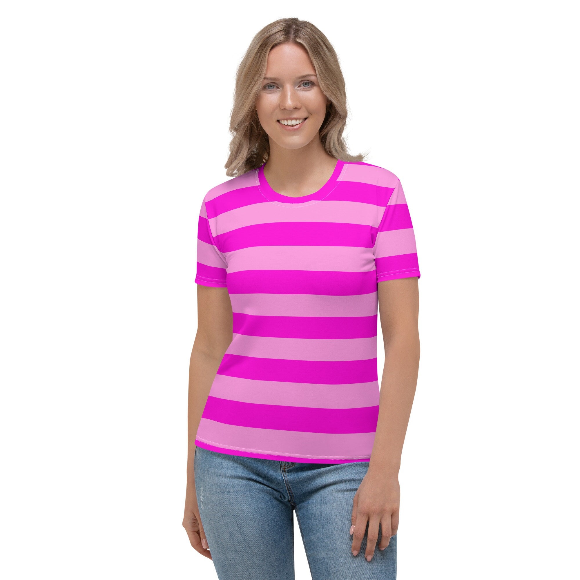 売れ筋商品|||ラッキーブランド Tシャツ トップス レディース Women's Printed Crewneck T-Shirt Pink Combo of today prime clearance Womens Tops Short Sleeve Loose Fit