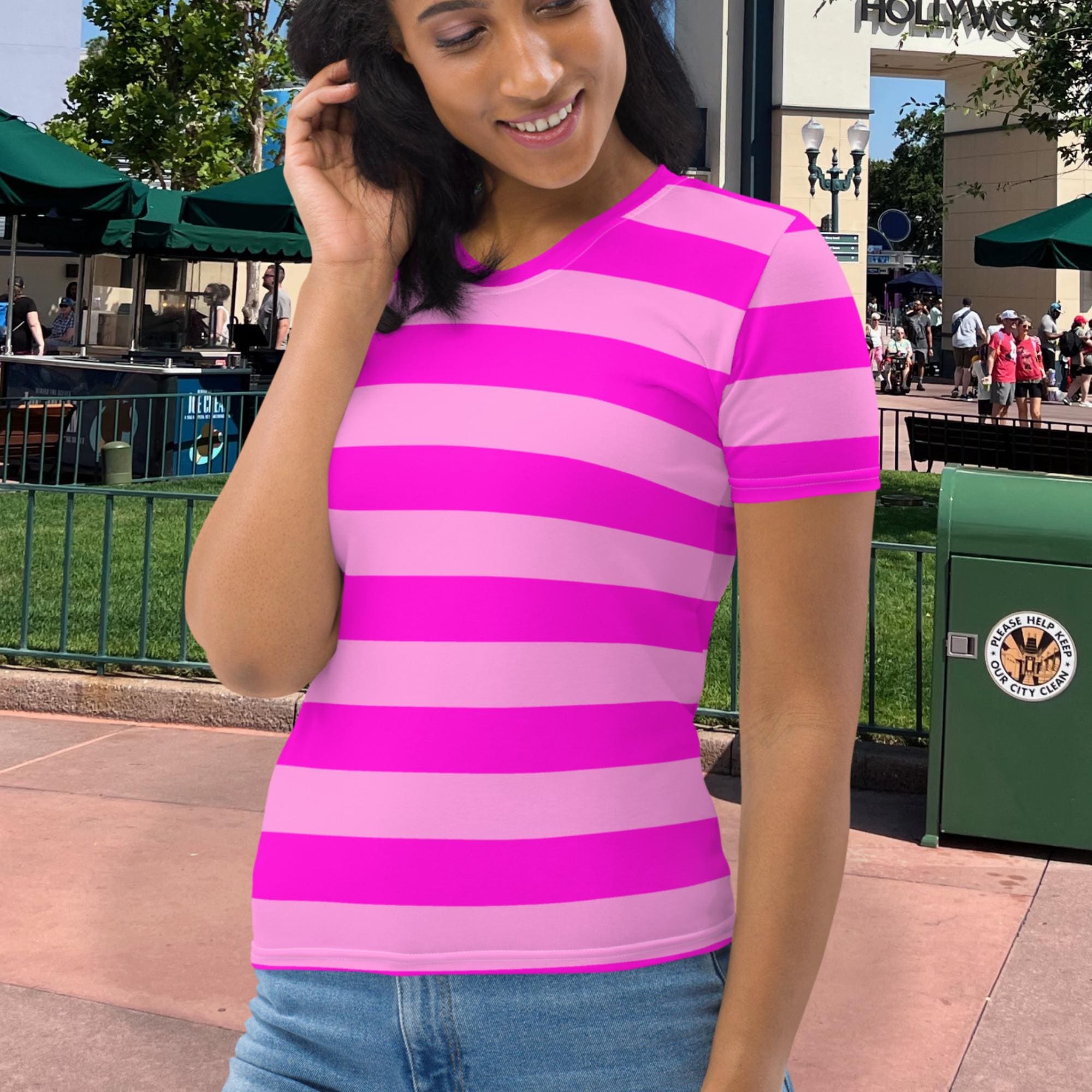 売れ筋商品|||ノクチューン カットソー トップス レディース Women's Beaded Embroidered Shirt Light/pastel pink Soft cotton jersey T-shirt with print in pink | GUCCI® US