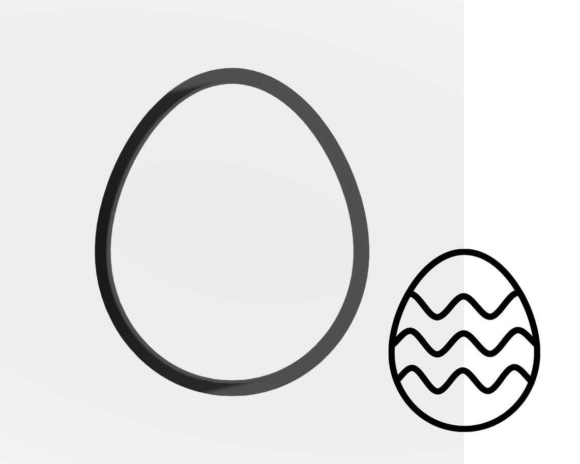 Easter Egg Cookie Cutter Etsy