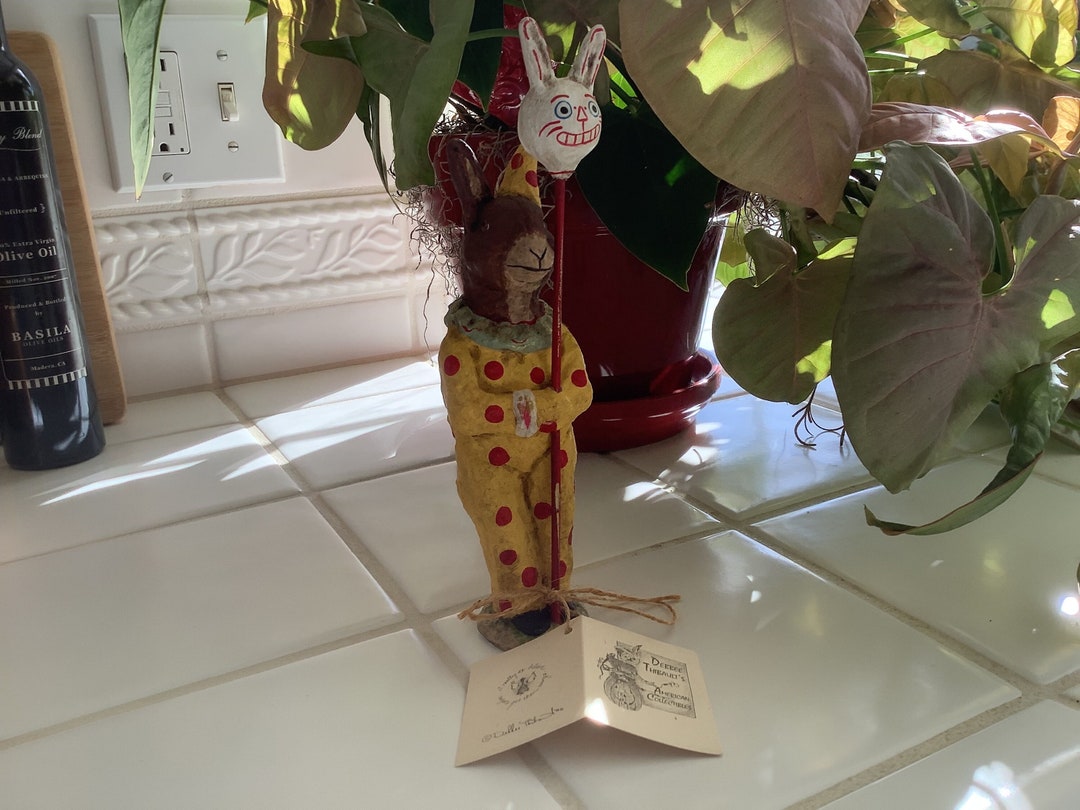 Whimsical Clown Rabbit by Debbee Thibault - Limited Edition - Etsy