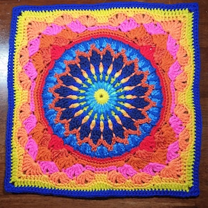 Spark Crochet Afghan Block