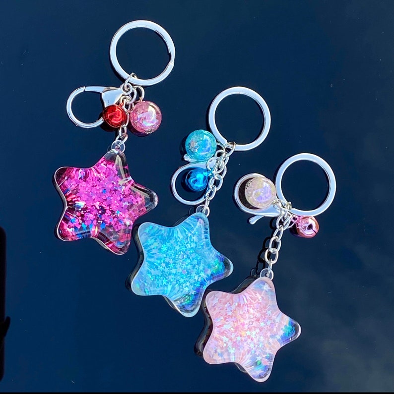 Y2k Keychain Accessories Heart Pendant Bow Car Key Chain Phone Charm