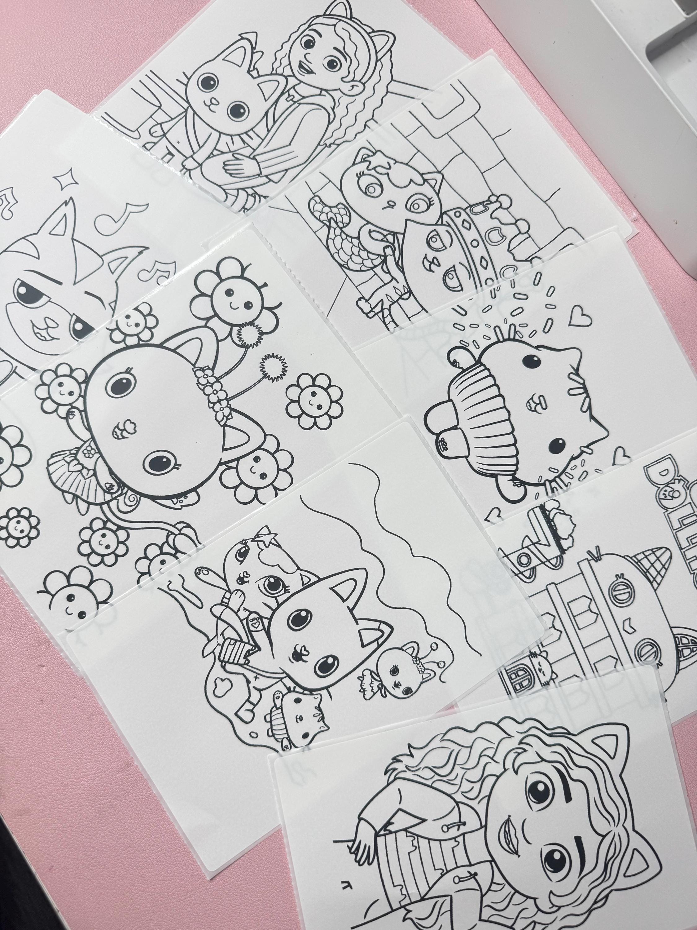 Color Pages Sticker Sticker Coloring Pages for Parties Custom Theme - Etsy