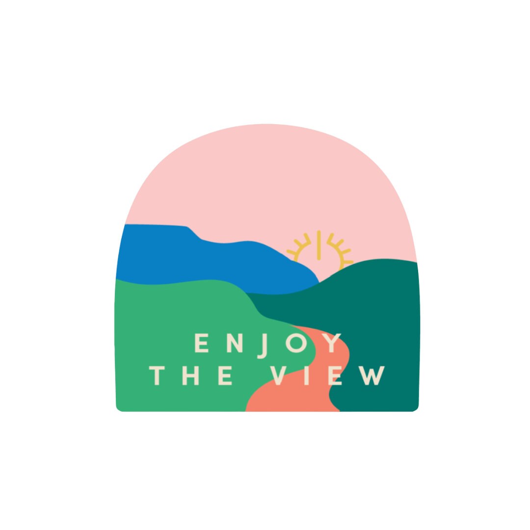 Enjoy the View Sticker- Die Cut Fun Sticker - Positivity Stickers ...