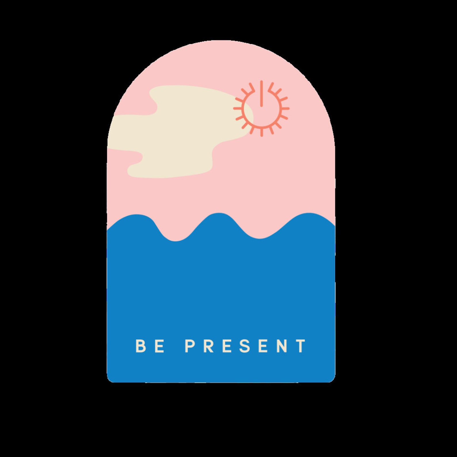 Be Present Self-care Stickers - Die Cut Vinyl Sticker, Positivity ...