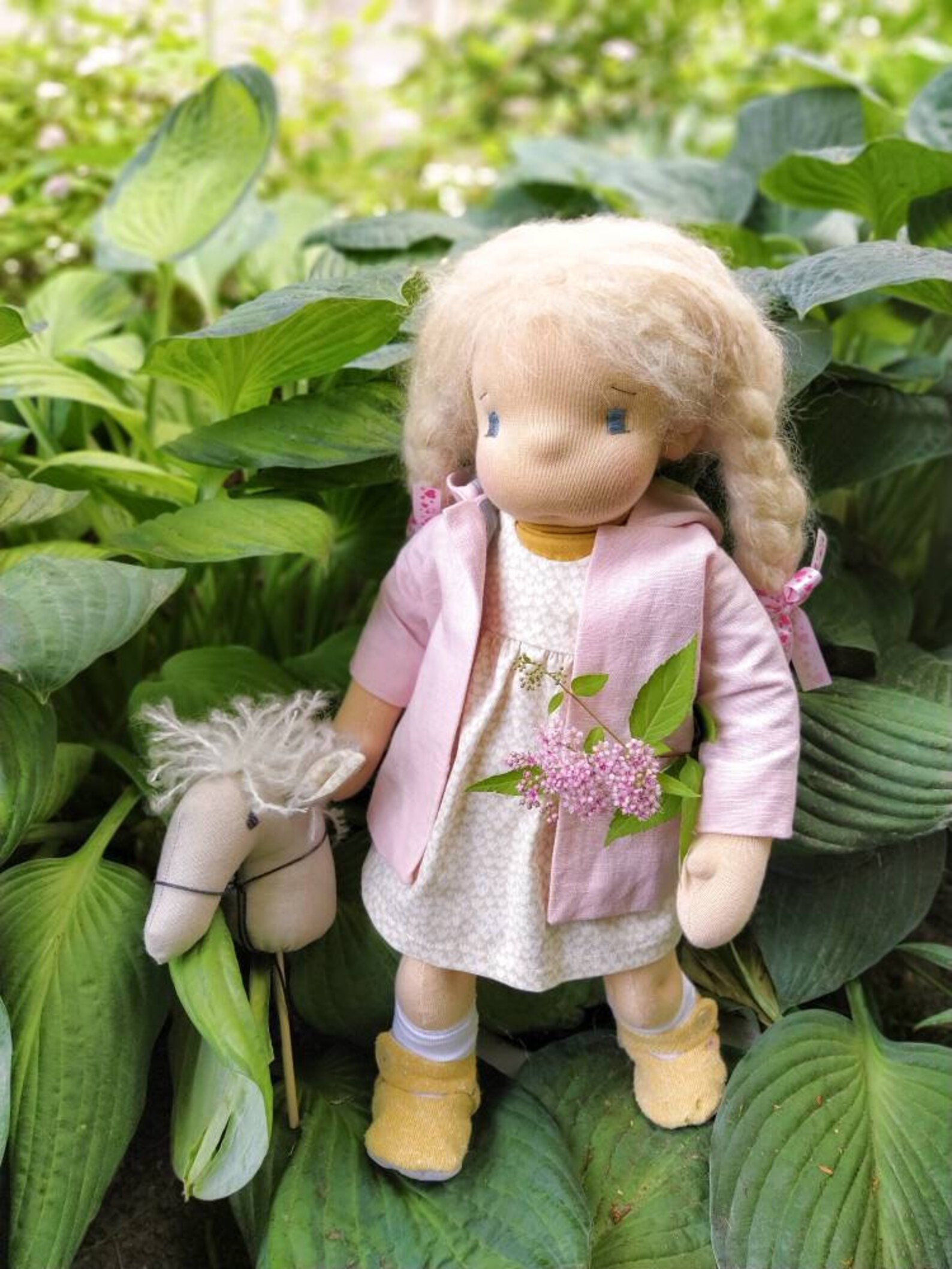 Montessori baby doll waldorf inspired doll natural fiber art Etsy