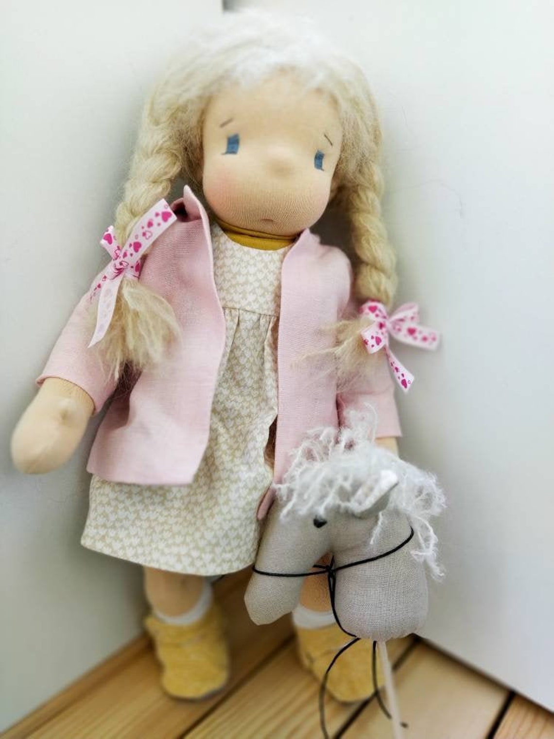 Montessori baby doll waldorf inspired doll natural fiber art Etsy