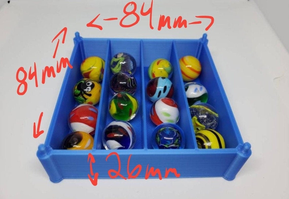 2 Stackable Marble Storage Trays for 5/8 or 16mm Marbles Etsy