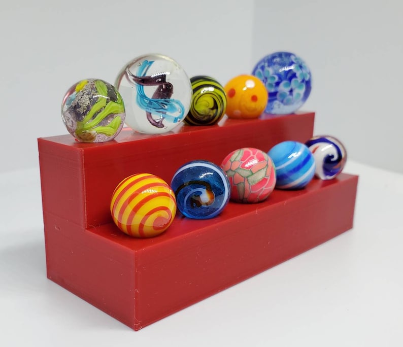 2 Tier 10 Marbles Collectors Marble Display for marbles Many Etsy