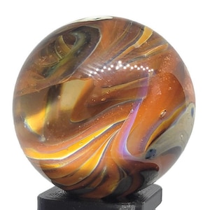Twisted Color Marble 27mm 1.09&quot; Collectible Glass  Game Marble lot# 2934