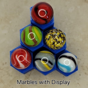 Glass Marbles with Display - Game Marble lot 5198