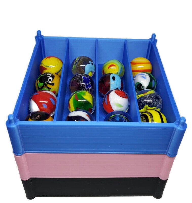 2 Stackable Marble Storage Trays for 5/8 or 16mm Marbles Etsy