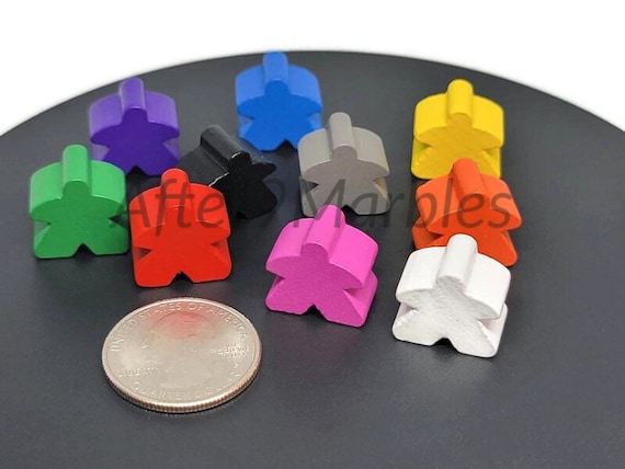 Meeple de Madeira 14x14x9 mm (Diversas Cores)