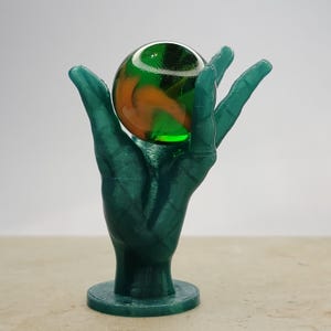 Glass Marble 1&quot; with Hand Display - Game Marble lot 5228