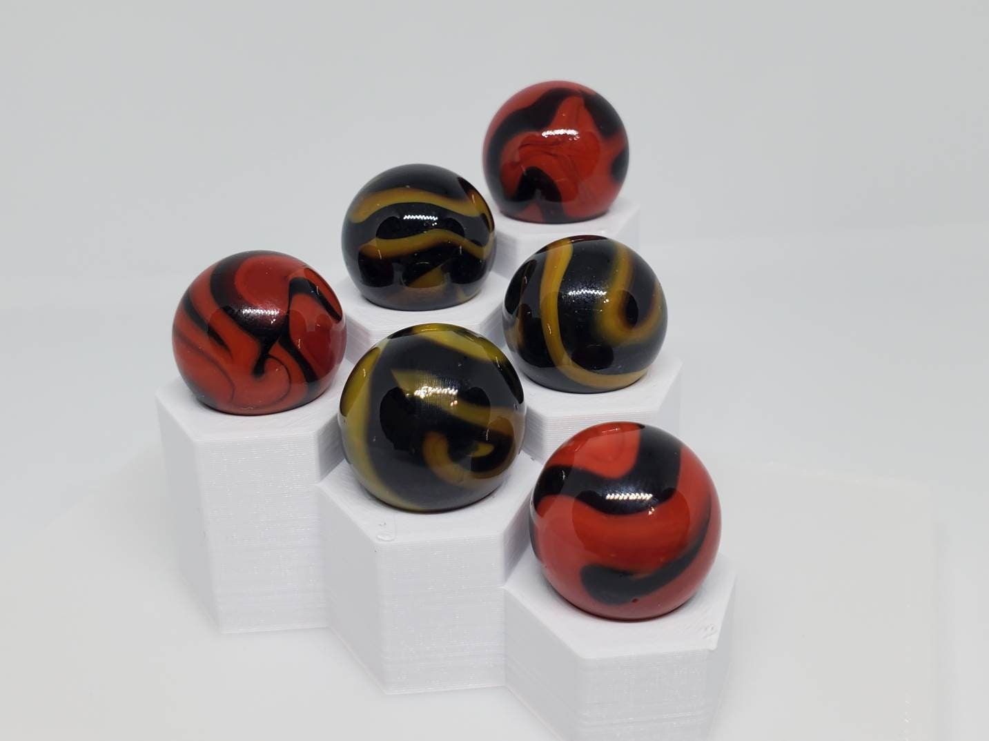 6 Game Marbles 5/8 Glass Marble Lot 1762 - Etsy UK