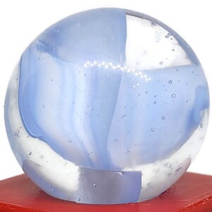 Blue Hybrid Cat Eye Old Marble .61&quot; - Game Marble, Collectible Vintage Marble lot # 1897 see photos